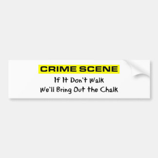 Crime Scene Investigator Bumper Sticker