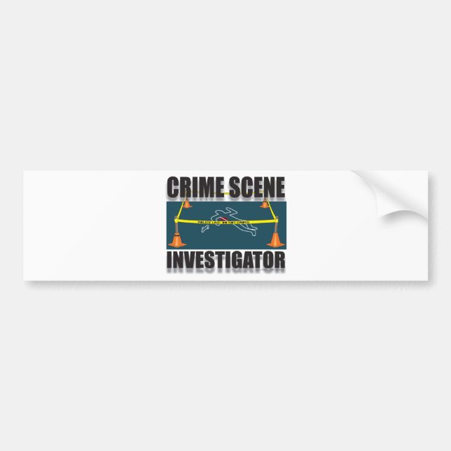 CRIME SCENE INVESTIGATOR BUMPER STICKER (Front)