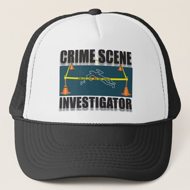 CRIME SCENE INVESTIGATOR TRUCKER HAT (Front)