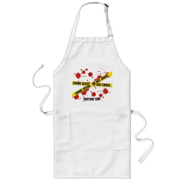 Crime Scene Long Apron (Front)