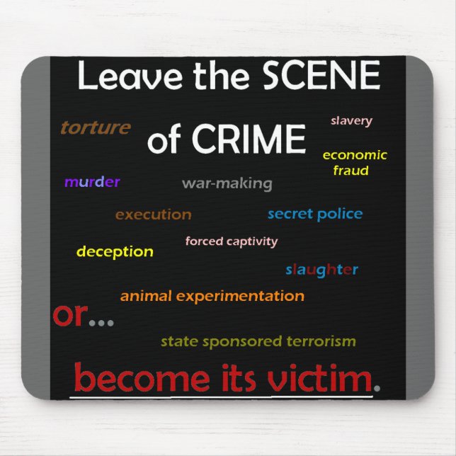 Crime Scene Mouse Pad (Front)