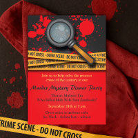 Crime Scene Murder Mystery Dinner Party