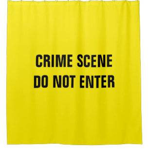 Crime scene shower curtain