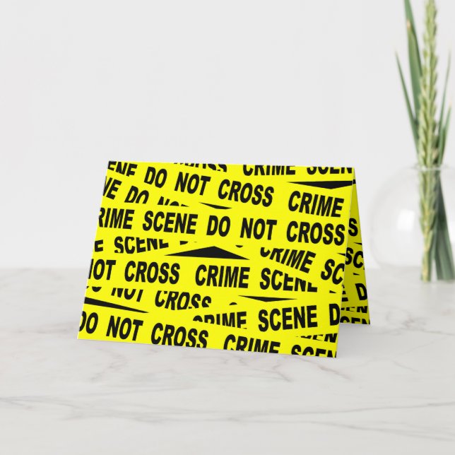 Crime Scene Tape Card (Front)