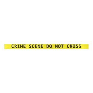 Crime Scene Tape Ribbon Satin Ribbon