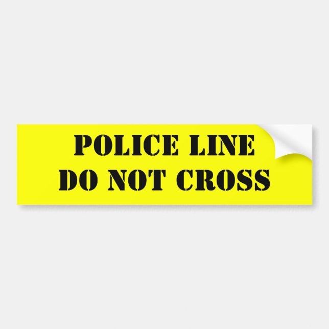 "Crime Scene"  Theresa Hartman Bumper Sticker (Front)