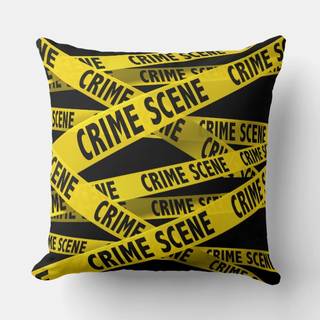 "Crime Scene" THROW PILLOW 20X20 (Front)