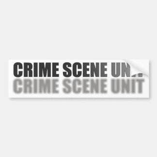 CRIME SCENE UNIT BUMPER STICKER