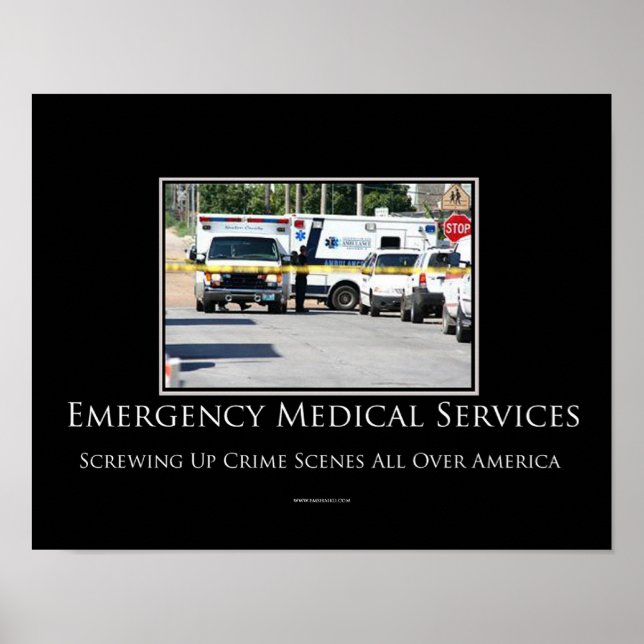 Crime Scenes Motivational Poster (Front)