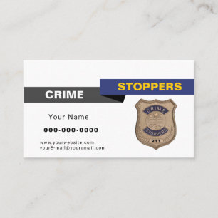 Crime Stoppers Business Card