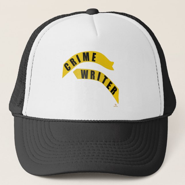 Crime Writer Cheeky Fun Genre Author Design Trucker Hat (Front)