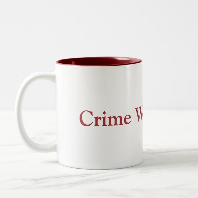 Crime Writing Fuel Mug (Left)