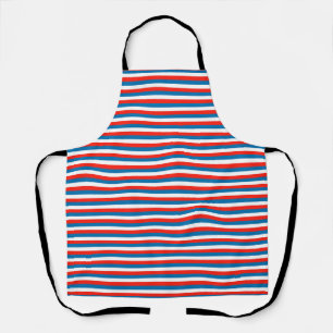 crimea faroe Wichita flag stripes red white blue p Apron