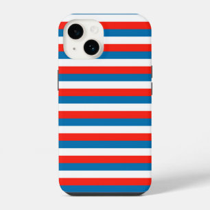 crimea faroe Wichita flag stripes red white blue p iPhone 14 Case