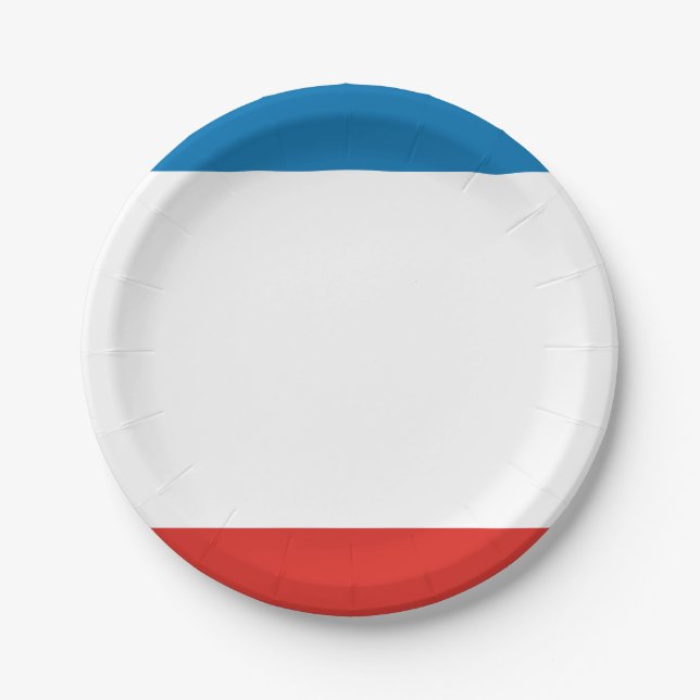 Crimea Flag Paper Plate (Front)