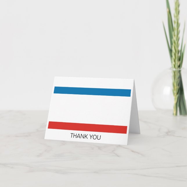 Crimea Flag Thank You Card (Front)