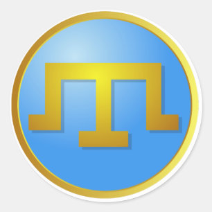 Crimean Tatars' Tamga Classic Round Sticker
