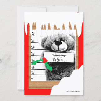 Criminal Bear - Jailmate Chrismas Card Holiday