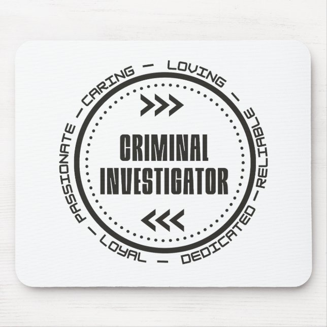 Criminal Investigator Mouse Pad (Front)
