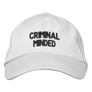 criminal minded Adjustable Hat