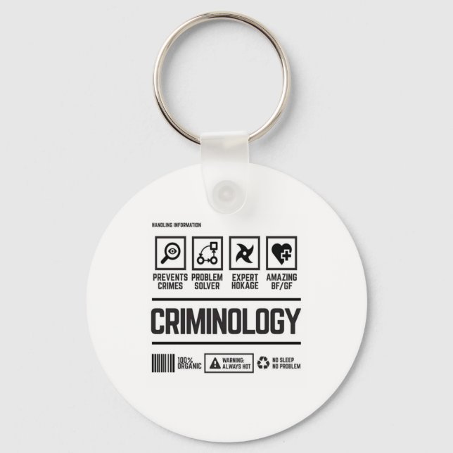 criminology key ring (Front)