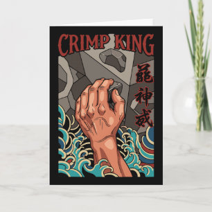 Crimp King Climbing Rock Bouldering Adventure Card