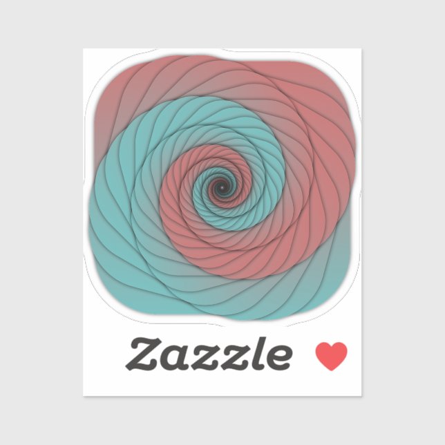 Crimson and Teal Vortex (Sheet)