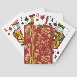 Crimson Bamboo East Asian (1) Playing Cards