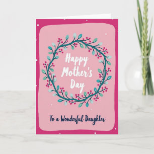 Crimson Berries Mothers Card