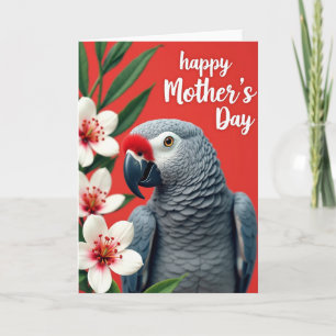 Crimson Bird Sweet Mothers Day Card