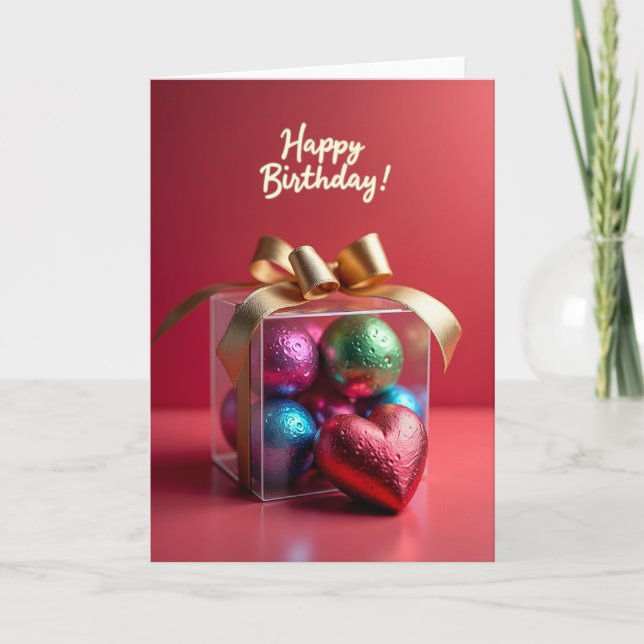 Crimson Birthday Card (Front)