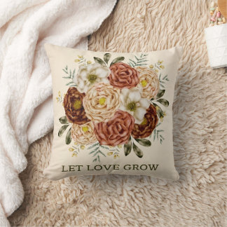 "Crimson Bloom  Cushion
