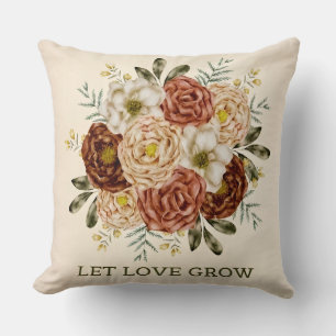 Crimson Bloom  Cushion