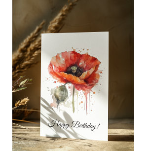 Crimson Bloom, custom Postcard