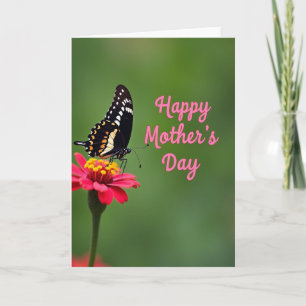 Crimson Bloom Mothers Day Card