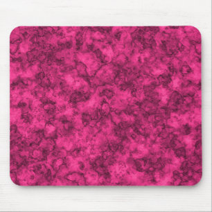 Crimson bright marble pattern mouse pad
