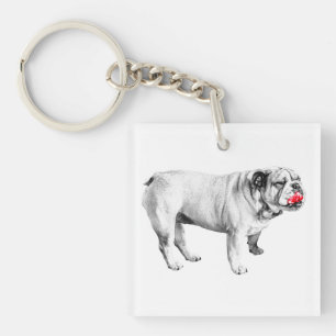 crimson calm carry, bulldog key ring