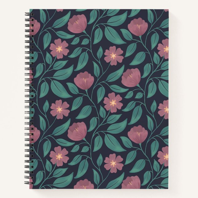 Crimson Cascade (Medium Scale) Notebook (Front)