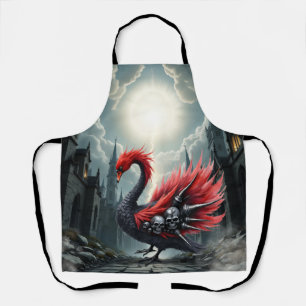 Crimson Cathedral Swan. Apron