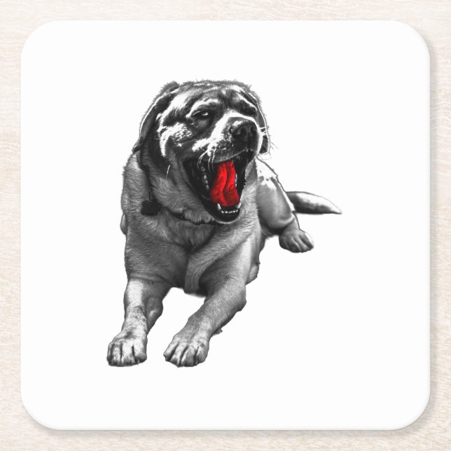 Crimson Cider Companion Square Paper Coaster (Front)