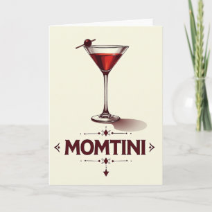 Crimson Cocktail Mothers Day Card
