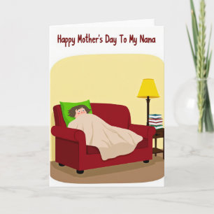 Crimson Couch Mothers Day Card