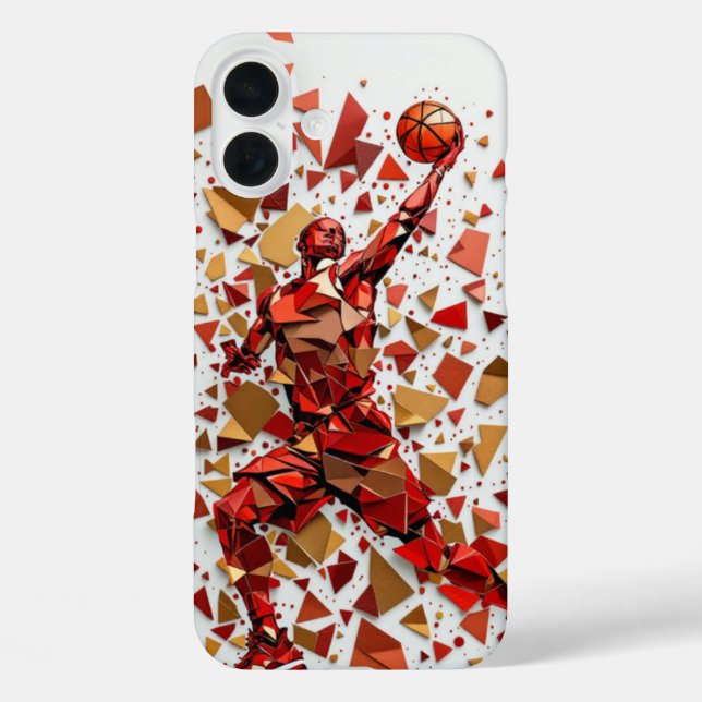 Crimson Court - basketball  Case-Mate iPhone Case (Back)