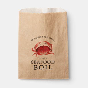 Crimson Crab Crab Boil Event Favour Bag
