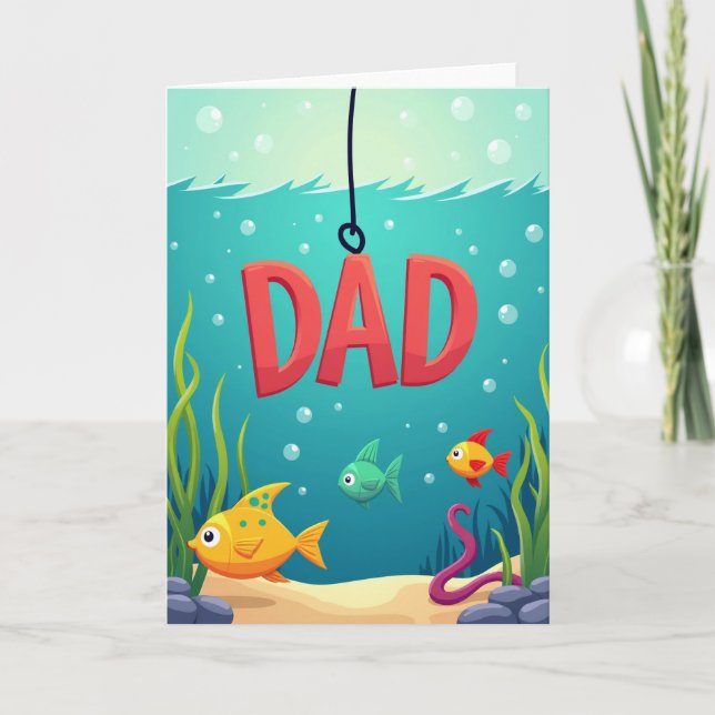 Crimson Dad Underwater World Card (Front)