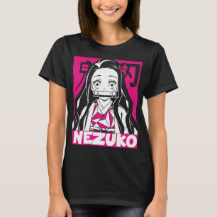 Crimson Demon Charmer: Nezuko Anime-Inspired T-Shirt