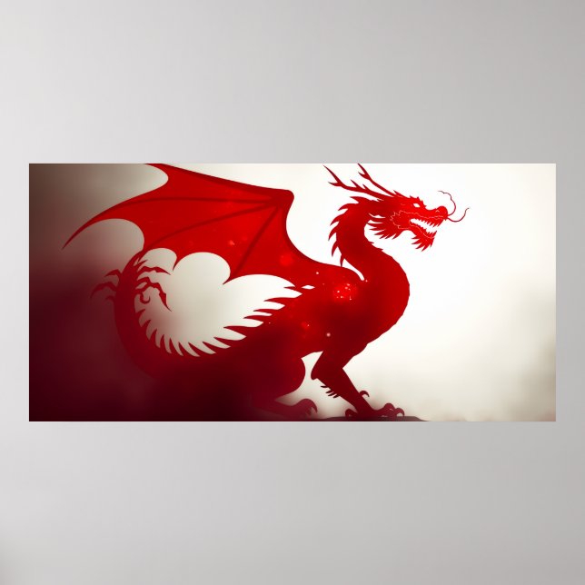 Crimson Dragon Fury Poster (Front)