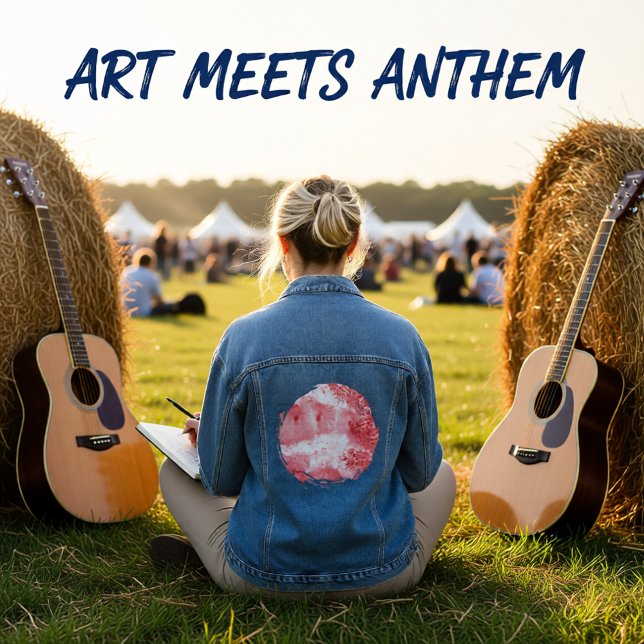 Crimson Echoes Denim Jacket (Creator Uploaded)