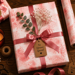 Crimson Echoes Wrapping Paper Sheet
