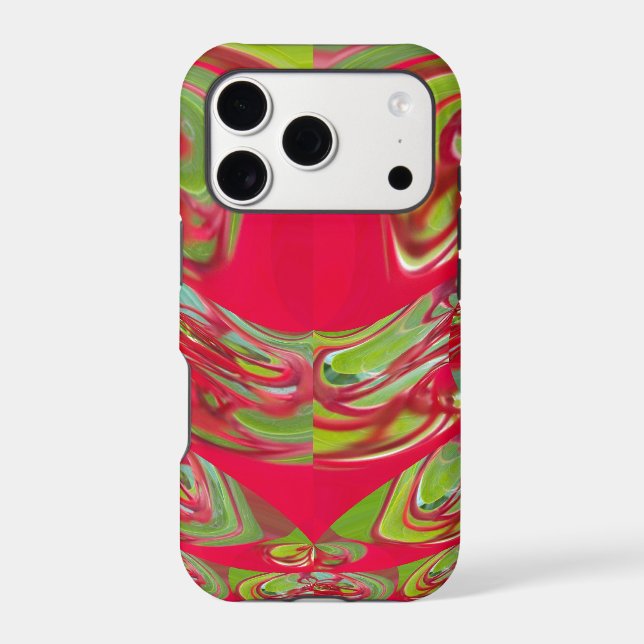 Crimson & Emerald Flow | Beautiful Red & Green Tex (Back)